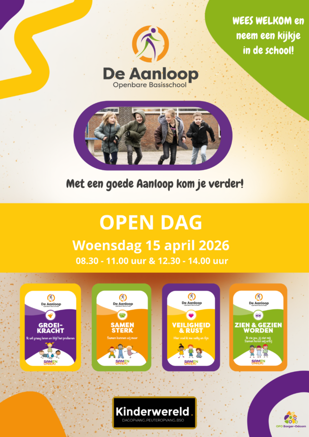Woensdag 15 april open dag!